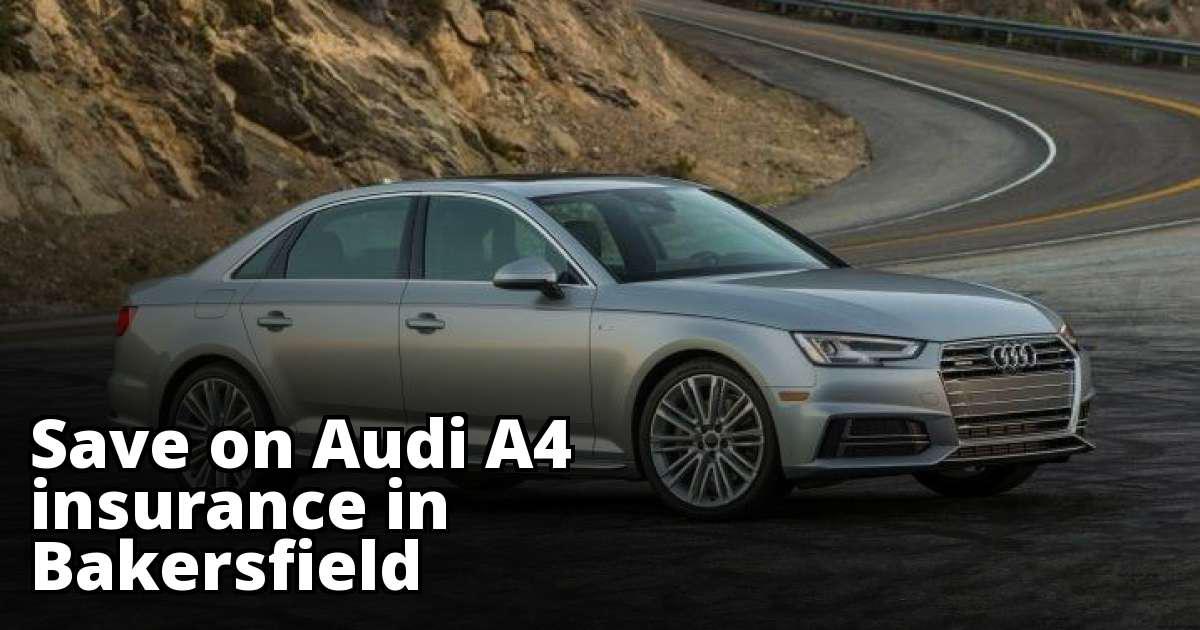 Cheapest Insurance Quotes for an Audi A4 in Bakersfield California