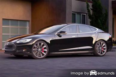 Insurance rates Tesla Model S in Bakersfield