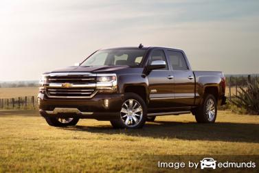 Insurance rates Chevy Silverado in Bakersfield