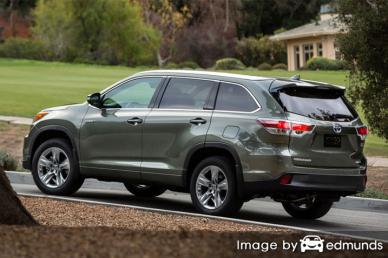 Insurance quote for Toyota Highlander Hybrid in Bakersfield