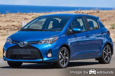 Insurance rates Toyota Yaris in Bakersfield